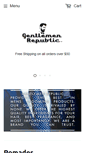 Mobile Screenshot of gentlemenrepublic.com